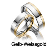 Ring aus Gelb- und Weissgold